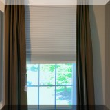 D110. Two sets of brown Restoration Hardware window treatments. - $150 per pair